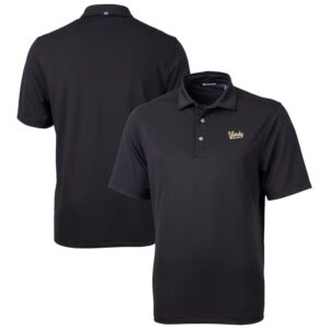 Men's Cutter & Buck  Black Vanderbilt Commodores Vault DryTec Virtue Eco Pique Recycled Polo