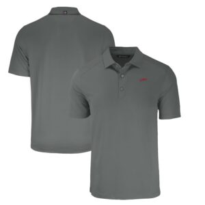 Men's Cutter & Buck Gray SMU Mustangs Big & Tall Forge Eco Stretch Recycled Polo