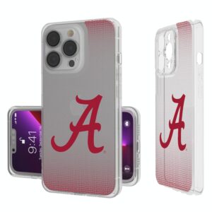 Alabama Crimson Tide Linen Logo iPhone Clear Case
