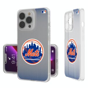New York Mets Linen Logo iPhone Clear Case