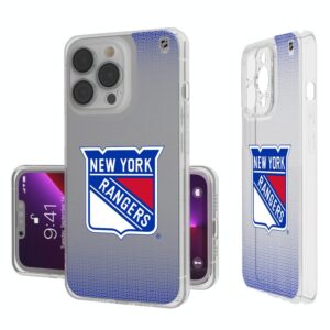 New York Rangers Linen Logo iPhone Clear Case