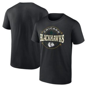Men's Black Chicago Blackhawks St. Patrick's Day Lucky T-Shirt