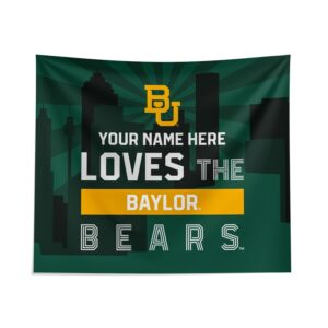Pegasus Baylor Bears 51" x 60" City Skyline Personalized Wall Tapestry