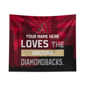 Pegasus Arizona Diamondbacks 51" x 60" City Skyline Personalized Wall Tapestry