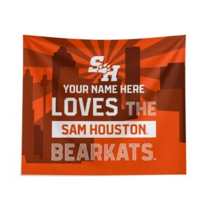 Pegasus Sam Houston State Bearkats 51" x 60" City Skyline Personalized Wall Tapestry