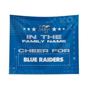 Pegasus MTSU Blue Raiders 51" x 60" We Cheer For Personalized Wall Tapestry
