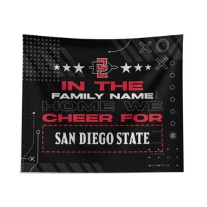 Pegasus San Diego State Aztecs 51" x 60" We Cheer For Personalized Wall Tapestry