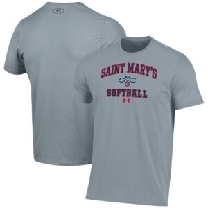 Men's Under Armour Gray Saint Mary's Gaels Arch Softball Performance T-Shirt