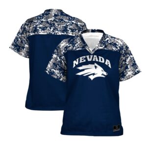 Women's ProSphere Blue Nevada Wolf Pack Camo Football Jersey
