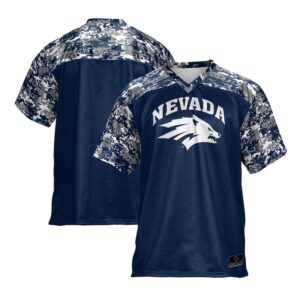 Youth ProSphere Blue Nevada Wolf Pack Camo Football Jersey