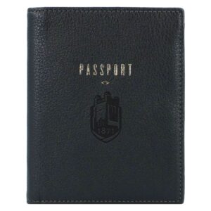 Fossil Black SUNY Geneseo Knights Travel RFID Passport Case