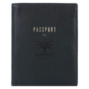 Fossil Black SUNY Brockport Golden Eagles Travel RFID Passport Case