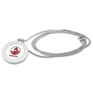 Silver Morehouse Maroon Tigers Pendant Necklace