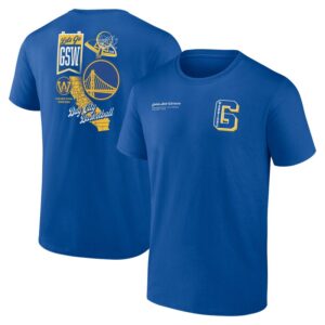 Men's Royal Golden State Warriors Split Zone T-Shirt