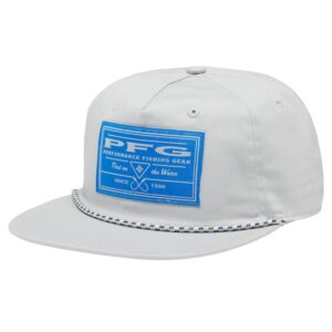 Men's Columbia Gray PFG Back Tack Snapback Hat