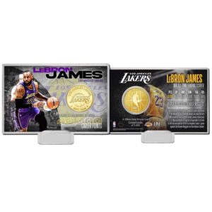 Highland Mint LeBron James Los Angeles Lakers 40,000 Career Points 4'' x 6'' Bronze Coin Card