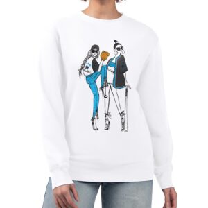 Women's G-III 4Her by Carl Banks White Miami Marlins Baseball Girls Fleece Pullover Sweatshirt