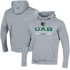 Men's Under Armour  Gray UAB Blazers Baseball Pullover Hoodie