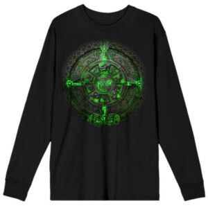 Men's  Black Transformers Mayan Autobot Seal Long Sleeve T-Shirt