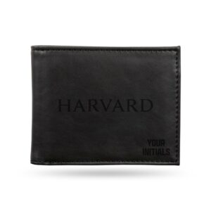 Black Harvard Crimson Personalized Billfold Wallet