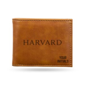 Brown Harvard Crimson Personalized Billfold Wallet