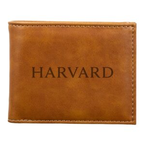 Brown Harvard Crimson Billfold Wallet