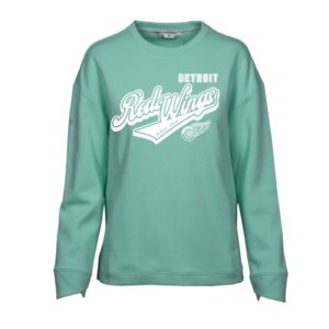 Women's Levelwear Mint Detroit Red Wings Fiona Sweep Pullover Sweatshirt