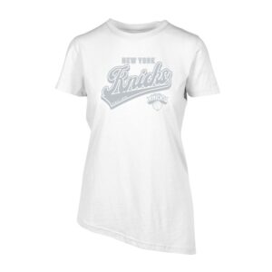 Women's Levelwear White New York Knicks Birch Sweep T-Shirt