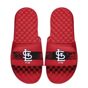 Youth  ISlide Red St. Louis Cardinals Distressed Slide Sandals