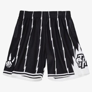Men's Mitchell & Ness  Black Toronto Raptors 1999/00 Hardwood Classics White Logo Swingman Shorts
