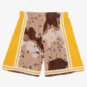 Men's Mitchell & Ness  Camo Los Angeles Lakers 1986/87 Hardwood Classics Camo Reflective Swingman Shorts