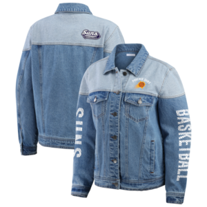 Women's WEAR by Erin Andrews Blue Phoenix Suns Full-Button Denim Jacket