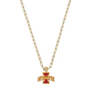Women' CANVAS Style Iowa State Cyclones Enamel Pendant Necklace
