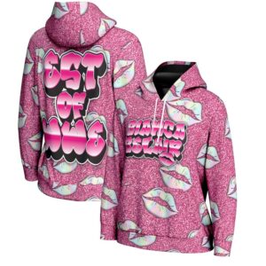 Women's ProSphere Pink Bianca Belair Glitter Pullover Hoodie