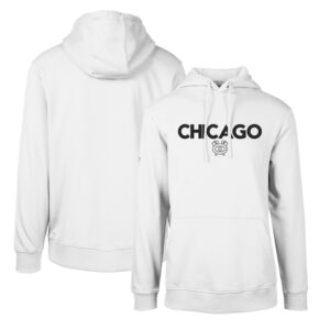 Men's Levelwear White Chicago Blackhawks Podium City Capsule Pullover Hoodie
