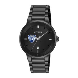 Men's Citizen Watch Johns Hopkins Blue Jays Black Dial Stainless Steel Watch