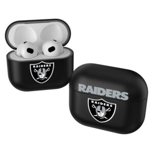 Keyscaper Black Las Vegas Raiders Insignia AirPods 3rd Gen Case Cover