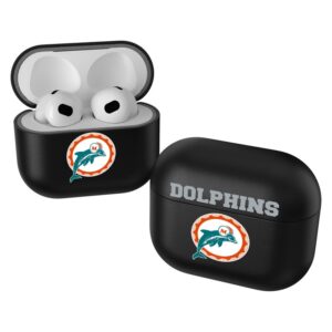 Keyscaper Black Miami Dolphins Insignia AirPods 3rd Gen Case Cover