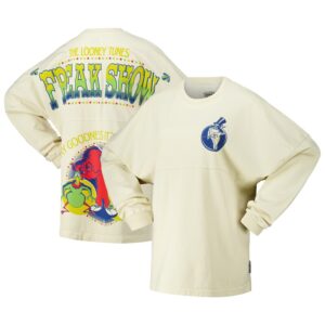 Unisex Spirit Jersey  Cream Looney Tunes Freak Show Oversized Long Sleeve T-Shirt