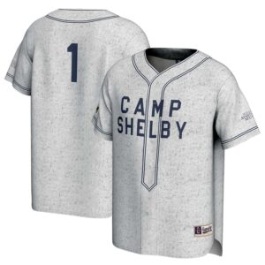Unisex GameDay Greats Gray Southern Miss Golden Eagles Camp Shelby Lightweight Baseball Fashion Jersey
