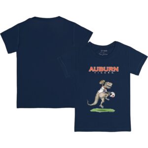 Youth Tiny Turnip Navy Auburn Tigers T-Rex T-Shirt