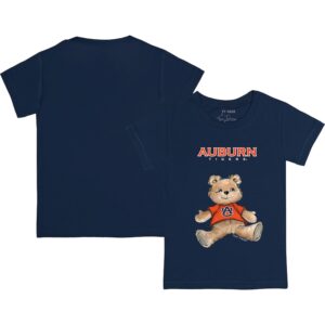 Youth Tiny Turnip Navy Auburn Tigers Teddy Bear T-Shirt