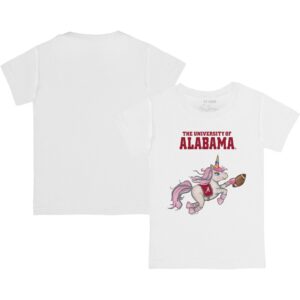 Youth Tiny Turnip White Alabama Crimson Tide Unicorn T-Shirt