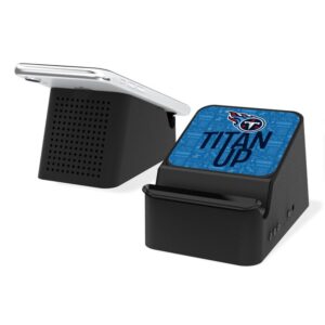Keyscaper Black Tennessee Titans Wireless Charging Station & Bluetooth Speaker
