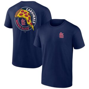 Men's  Navy St. Louis Cardinals Mega Slice T-Shirt