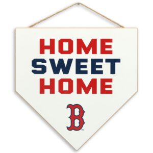 Boston Red Sox Home Sweet Home Hanging Wood Sign