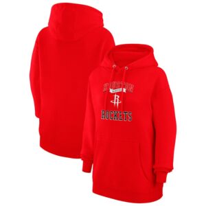 Women's G-III 4Her by Carl Banks Red Houston Rockets Graphic Fleece Pullover Hoodie