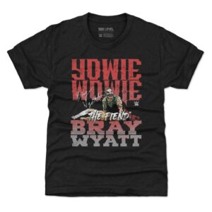 Youth 500 Level Heather Black Bray Wyatt Yowie Wowie Tri-Blend T-Shirt