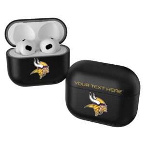 Keyscaper Black Minnesota Vikings Insignia Personalized AirPods 3rd Generation Case Cover