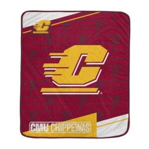 Pegasus Central Michigan Chippewas 50" x 60" Diagonal Ghost Ultra Soft Blanket